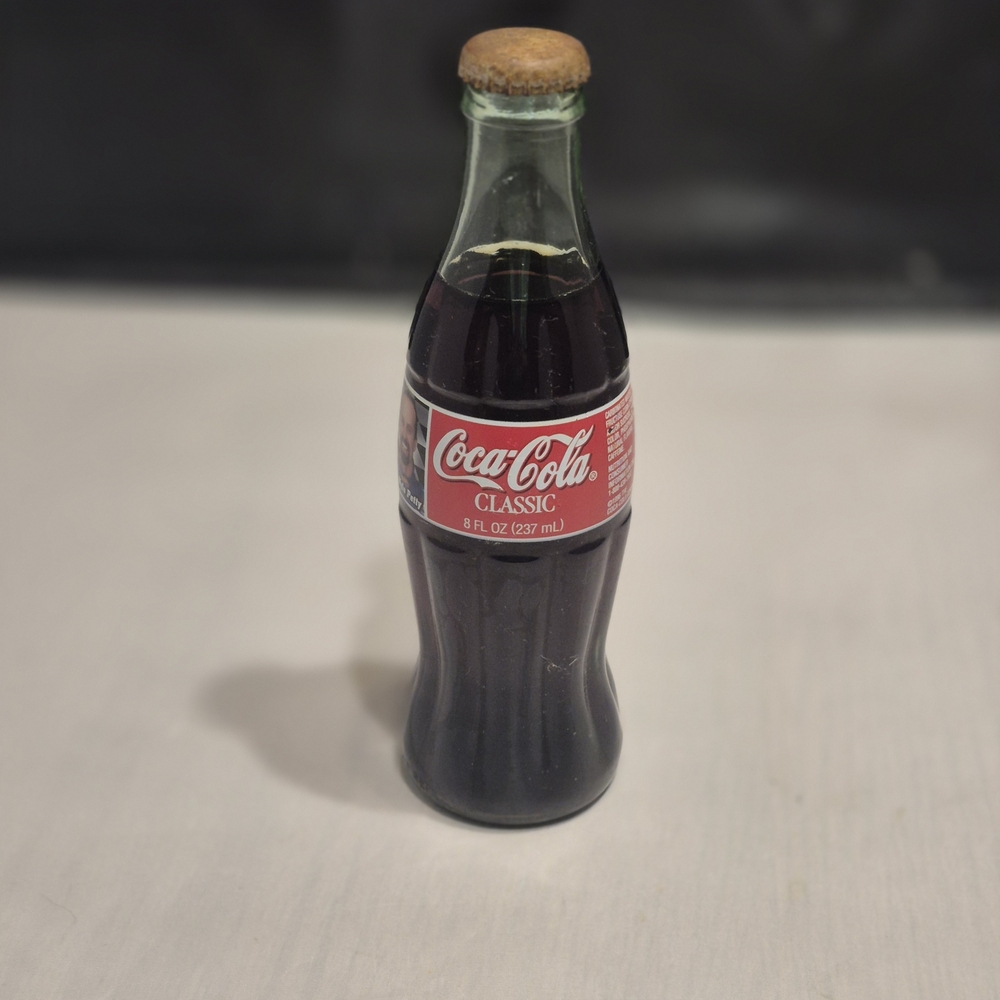 Coca-Cola Classic with Red Label and Glass Bottle